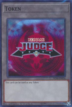 Official Judge Token: TKN4-EN036 (TKN4-EN036) - Judge Promotional Cards Unlimited