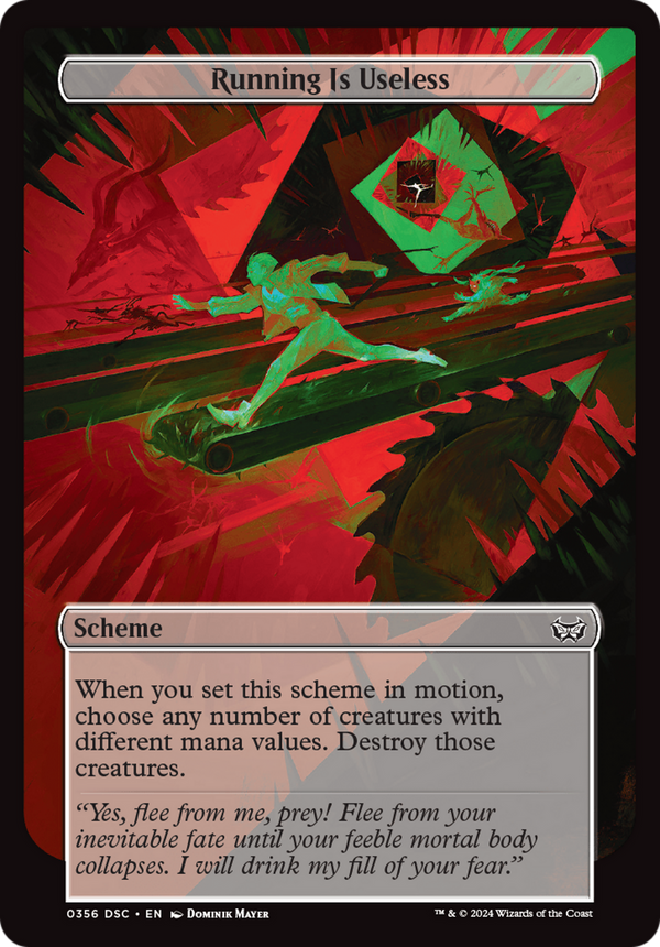 Running Is Useless (Full Art) [Duskmourn: Archenemy]