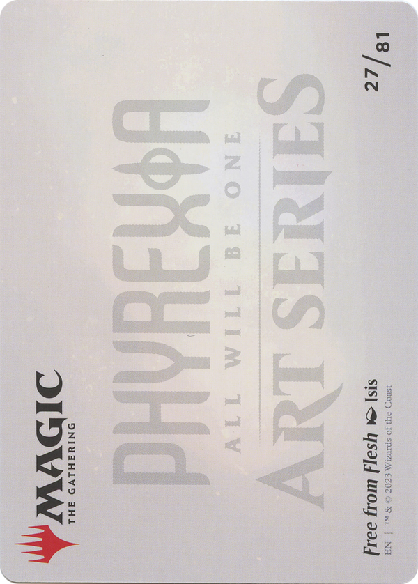 Free from Flesh // Free from Flesh (AONE-027) - Phyrexia: All Will Be One Art Series (Borderless)