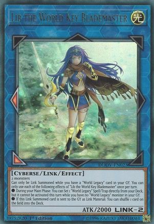 Lib the World Key Blademaster (DUOV-EN023) - Duel Overload 1st Edition