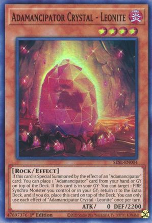 Adamancipator Crystal - Leonite (SESL-EN004) - Secret Slayers 1st Edition
