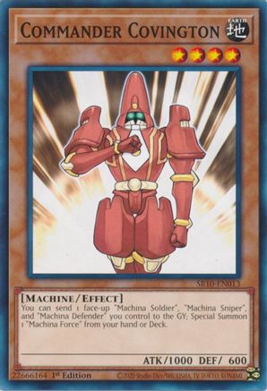 Commander Covington (SR10-EN013) - Structure Deck: Mechanized Madness 1st Edition