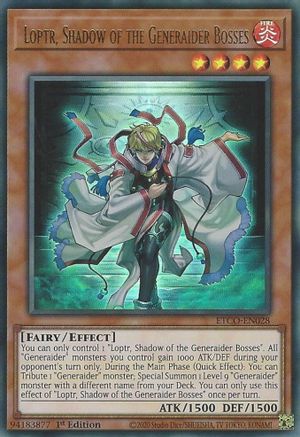 Loptr, Shadow of the Generaider Bosses (ETCO-EN028) - Eternity Code 1st Edition