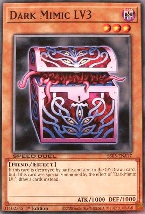 Dark Mimic LV3 (SS05-ENA17) - Speed Duel Decks: Twisted Nightmares 1st Edition