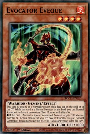 Evocator Eveque (TOCH-EN015) - Toon Chaos 1st Edition