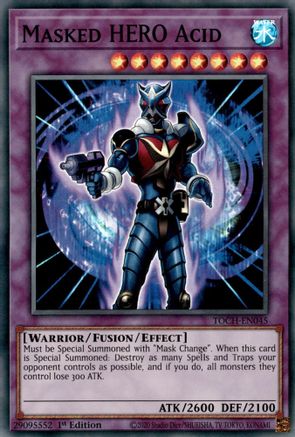 Masked HERO Acid (TOCH-EN045) - Toon Chaos Unlimited
