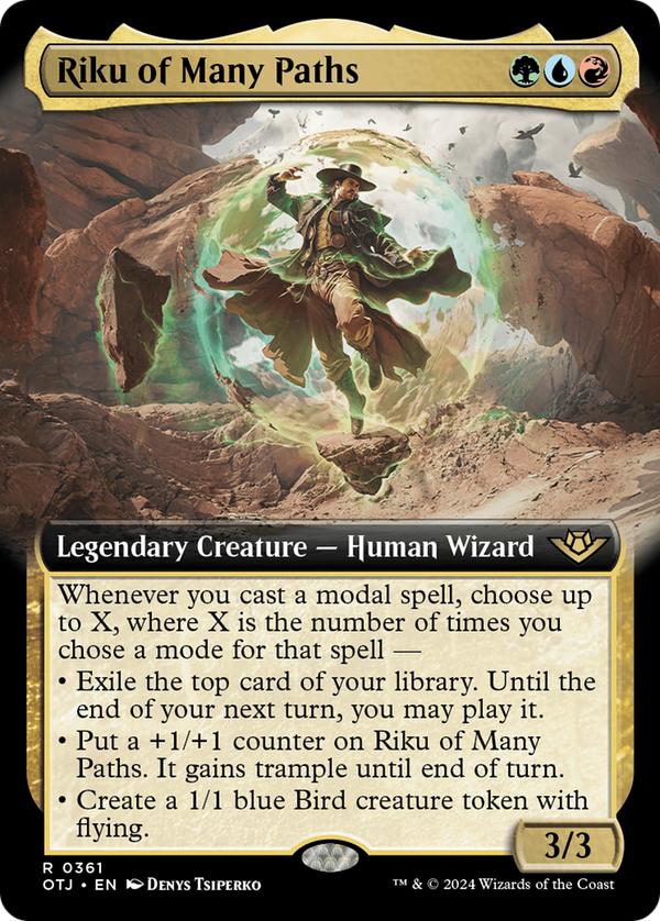 Riku of Many Paths (Extended Art) [Outlaws of Thunder Junction]