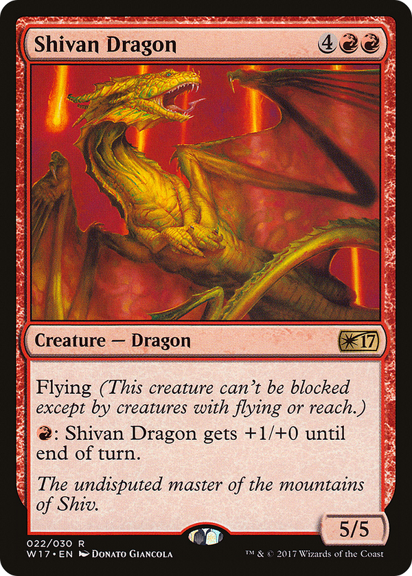 Shivan Dragon [Welcome Deck 2017]