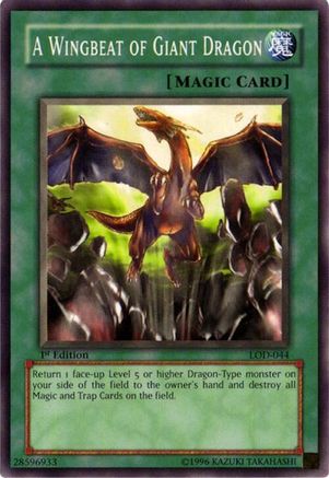 A Wingbeat of Giant Dragon (LOD-044) - Legacy of Darkness 1st Edition