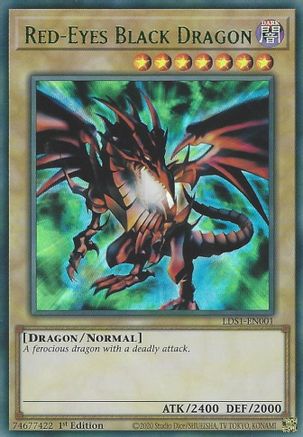 Red-Eyes Black Dragon (Green) (LDS1-EN001) - Legendary Duelists: Season 1 1st Edition