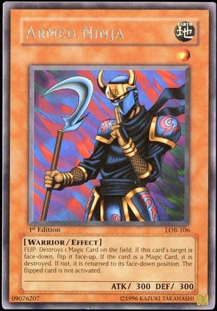 Armed Ninja (LOB-106) - The Legend of Blue Eyes White Dragon 1st Edition
