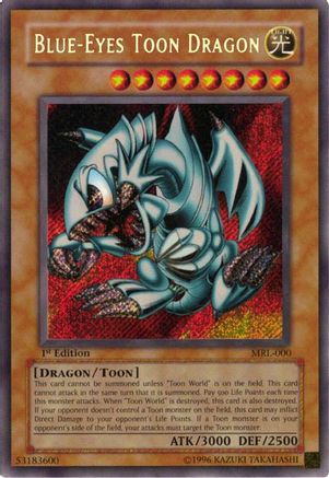 Blue-Eyes Toon Dragon (MRL-000) - Magic Ruler 1st Edition