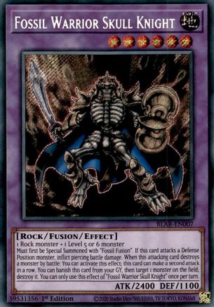 Fossil Warrior Skull Knight (BLAR-EN007) - Battles of Legend: Armageddon 1st Edition
