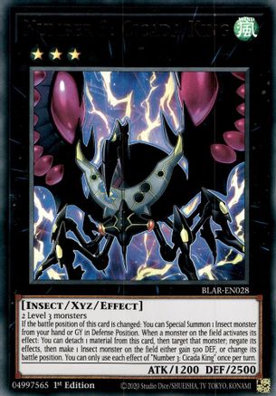 Number 3: Cicada King (BLAR-EN028) - Battles of Legend: Armageddon 1st Edition