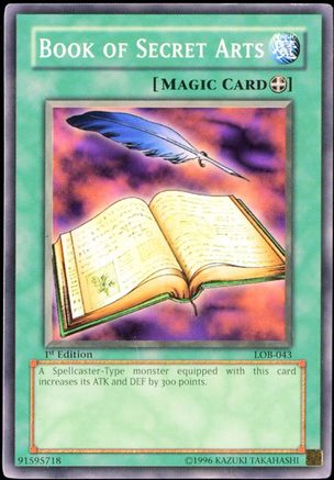 Book of Secret Arts (LOB-043) - The Legend of Blue Eyes White Dragon 1st Edition