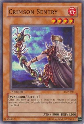 Crimson Sentry (LON-033) - Labyrinth of Nightmare 1st Edition