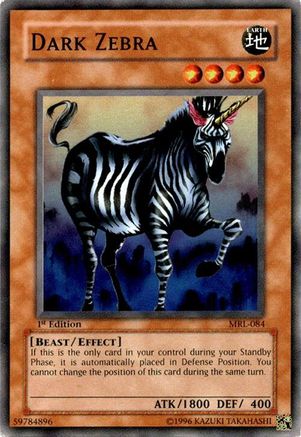 Dark Zebra (MRL-084) - Magic Ruler Unlimited