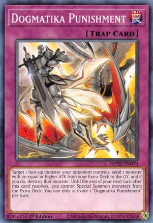 Dogmatika Punishment (ROTD-EN070) - Rise of the Duelist 1st Edition