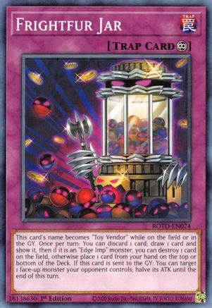 Frightfur Jar (ROTD-EN074) - Rise of the Duelist 1st Edition