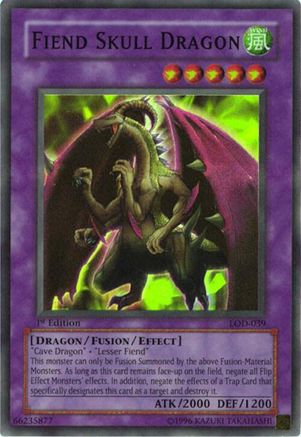 Fiend Skull Dragon (LOD-039) - Legacy of Darkness 1st Edition