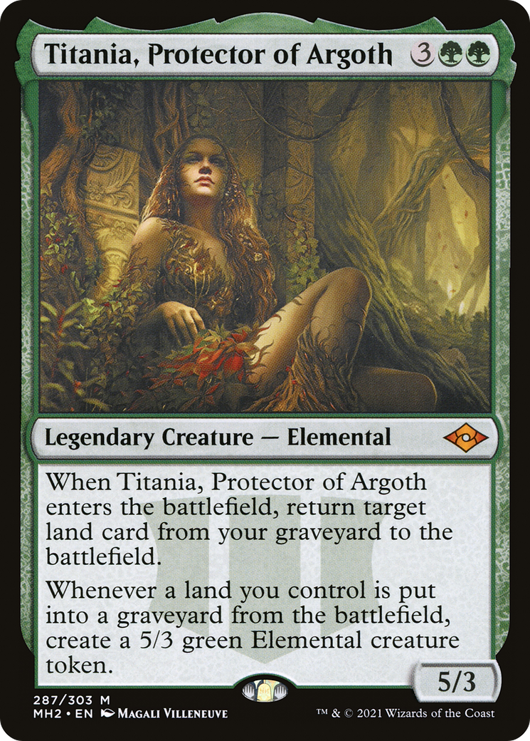 Titania, Protector of Argoth (Foil Etched) [Modern Horizons 2]