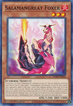 Salamangreat Foxer (MP20-EN004) - 2020 Tin of Lost Memories 1st Edition