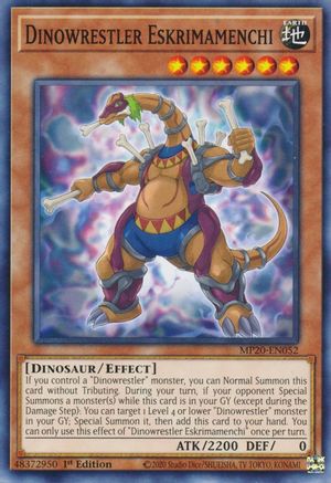 Dinowrestler Eskrimamenchi (MP20-EN052) - 2020 Tin of Lost Memories 1st Edition