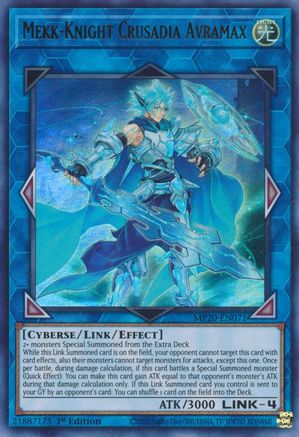 Mekk-Knight Crusadia Avramax (MP20-EN071) - 2020 Tin of Lost Memories 1st Edition