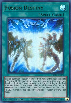 Fusion Destiny (MP20-EN075) - 2020 Tin of Lost Memories 1st Edition