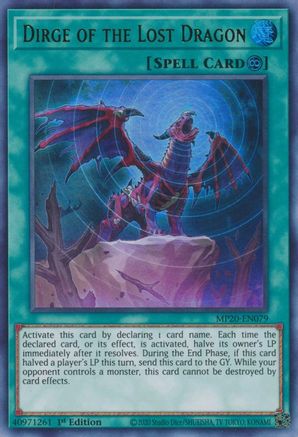 Dirge of the Lost Dragon (MP20-EN079) - 2020 Tin of Lost Memories 1st Edition