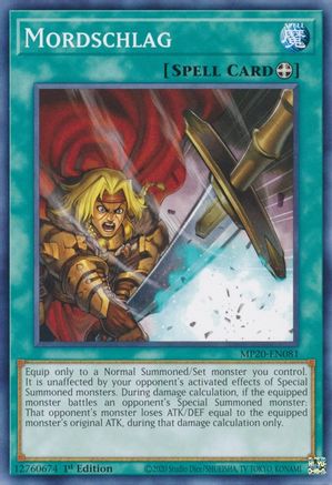 Mordschlag (MP20-EN081) - 2020 Tin of Lost Memories 1st Edition