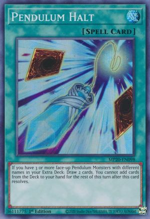 Pendulum Halt (MP20-EN098) - 2020 Tin of Lost Memories 1st Edition