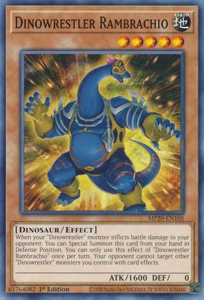 Dinowrestler Rambrachio (MP20-EN105) - 2020 Tin of Lost Memories 1st Edition