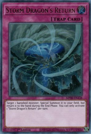 Storm Dragon's Return (MP20-EN138) - 2020 Tin of Lost Memories 1st Edition