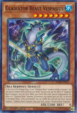 Gladiator Beast Vespasius (MP20-EN157) - 2020 Tin of Lost Memories 1st Edition