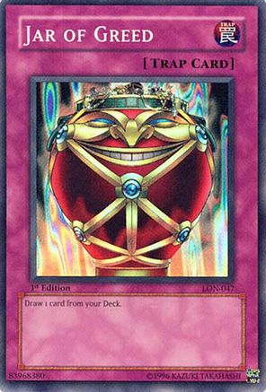 Jar of Greed (LON-047) - Labyrinth of Nightmare 1st Edition