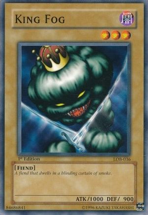 King Fog (LOB-036) - The Legend of Blue Eyes White Dragon 1st Edition