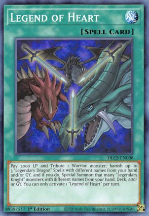 Legend of Heart (DLCS-EN008) - Dragons of Legend: The Complete Series 1st Edition