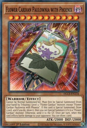Flower Cardian Paulownia with Phoenix (DLCS-EN134) - Dragons of Legend: The Complete Series 1st Edition