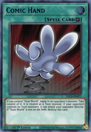 Comic Hand (Blue) (DLCS-EN077) - Dragons of Legend: The Complete Series 1st Edition