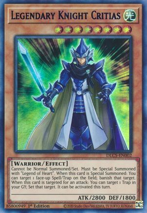 Legendary Knight Critias (Green) (DLCS-EN002) - Dragons of Legend: The Complete Series 1st Edition