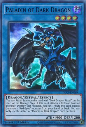 Paladin of Dark Dragon (Purple) (DLCS-EN069) - Dragons of Legend: The Complete Series 1st Edition