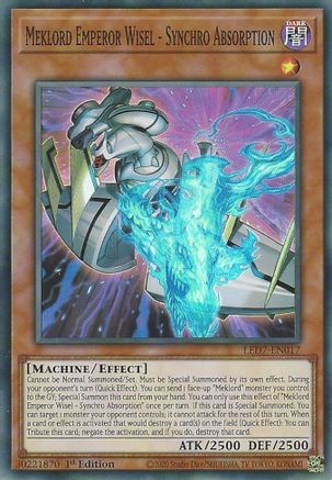 Meklord Emperor Wisel - Synchro Absorption (LED7-EN017) - Legendary Duelists: Rage of Ra Unlimited