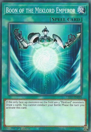 Boon of the Meklord Emperor (LED7-EN049) - Legendary Duelists: Rage of Ra Unlimited