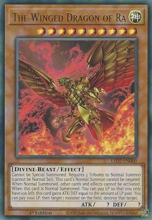 The Winged Dragon of Ra (Alternate Art) (LED7-EN000) - Legendary Duelists: Rage of Ra Unlimited