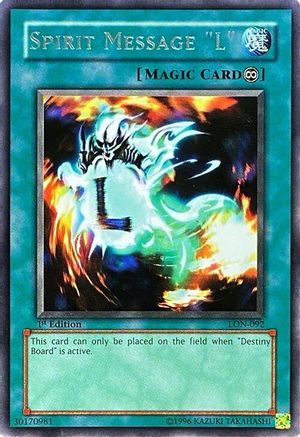 Spirit Message "L" (LON-092) - Labyrinth of Nightmare 1st Edition