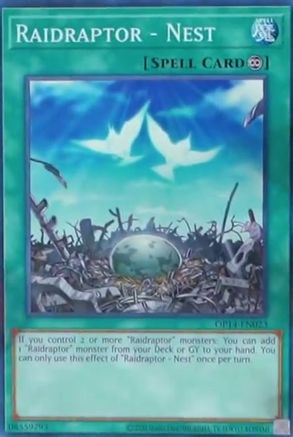 Raidraptor - Nest (OP14-EN023) - OTS Tournament Pack 14 Unlimited