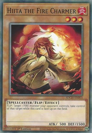 Hiita the Fire Charmer (SDCH-EN003) - Structure Deck: Spirit Charmers 1st Edition