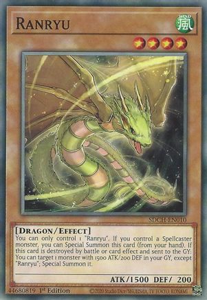 Ranryu (SDCH-EN010) - Structure Deck: Spirit Charmers 1st Edition