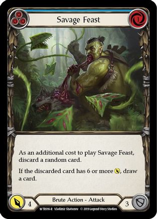 Savage Feast (Blue) [U-WTR016] (Welcome to Rathe Unlimited)  Unlimited Normal